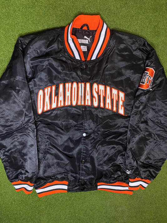 90s Oklahoma State Cowboys - Puma - Vintage College Pullover (Large) 