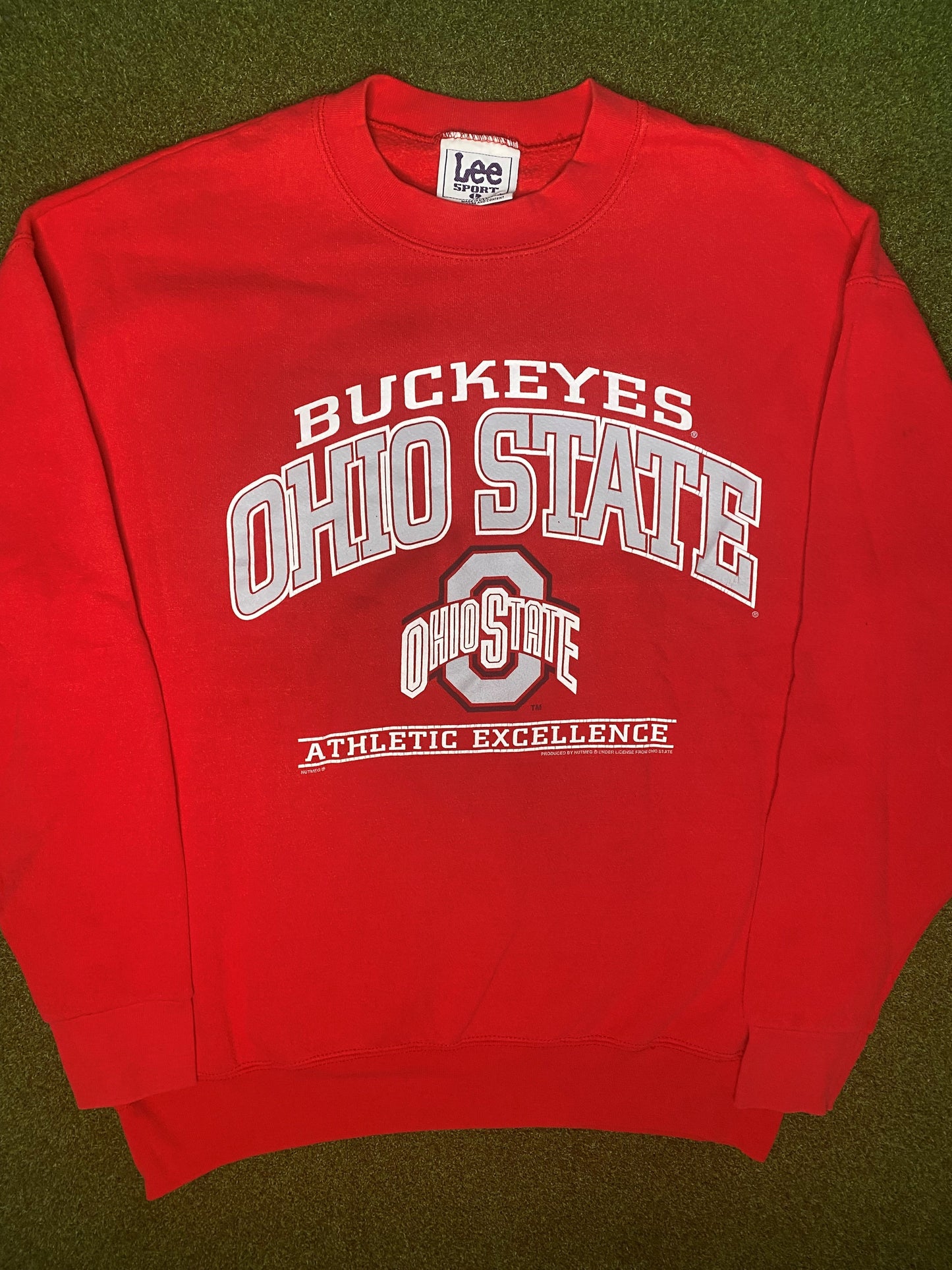90s Ohio State Buckeyes - Vintage College Sweatshirt (Large)