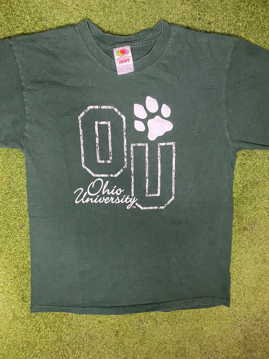 90s Ohio Bobcats - Vintage College T-Shirt (Medium)