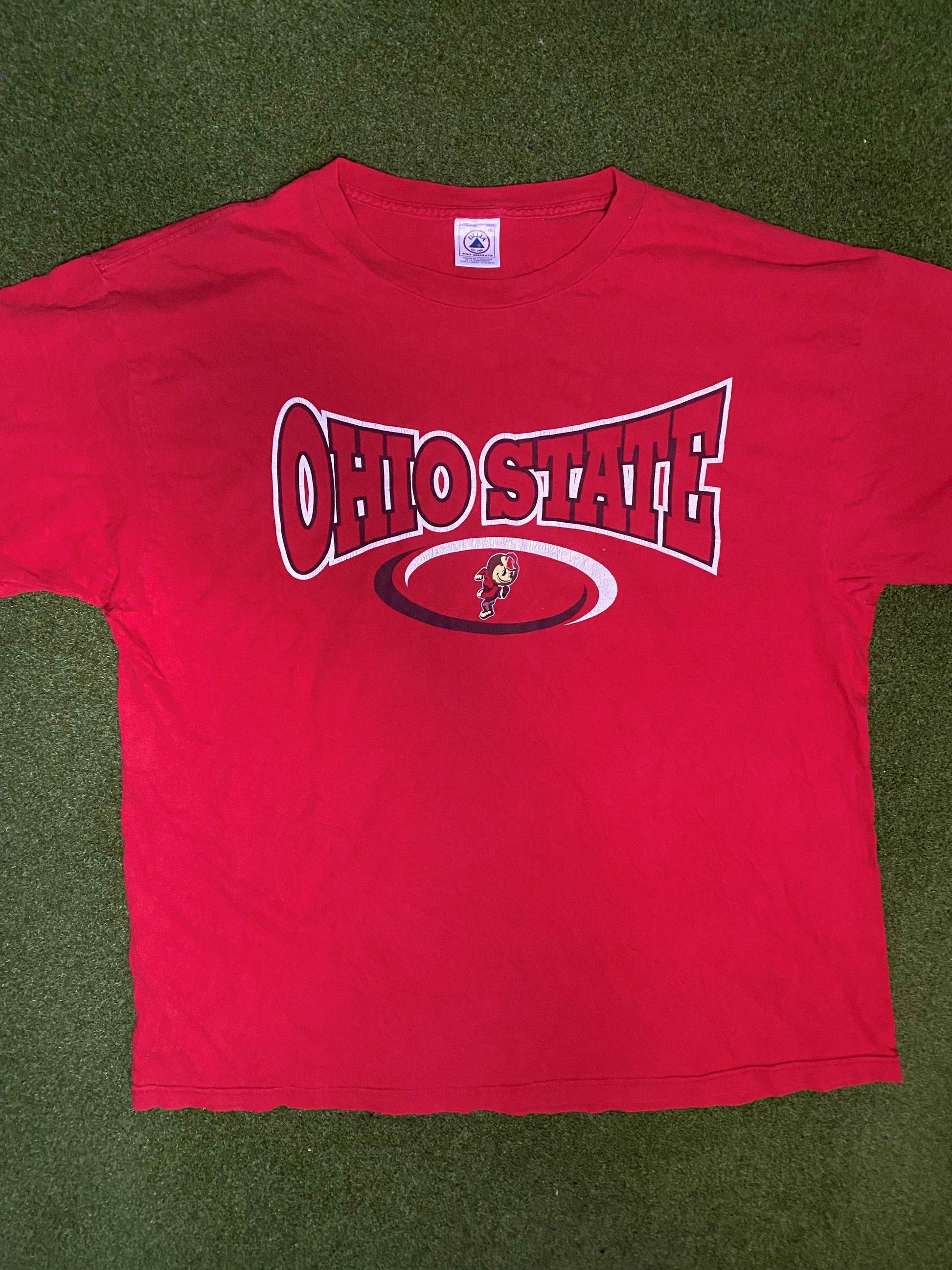 90s Ohio State Buckeyes - Vintage College Tee Shirt (XL)