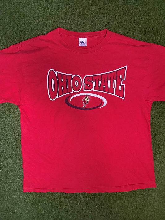 90s Ohio State Buckeyes - Vintage College Tee Shirt (XL)