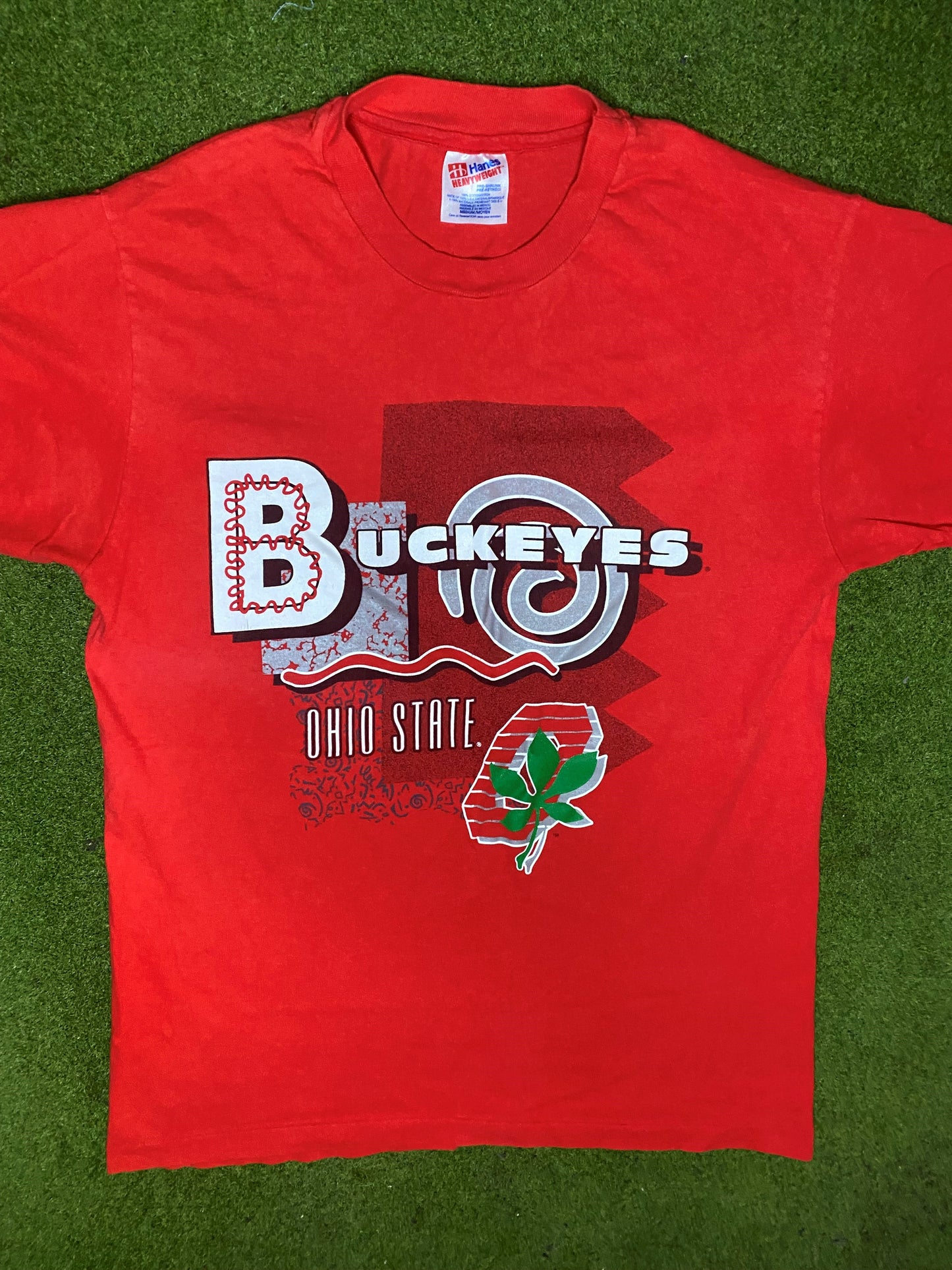 90s Ohio State Buckeyes - Vintage College T-Shirt (Medium) Gametime Vintage