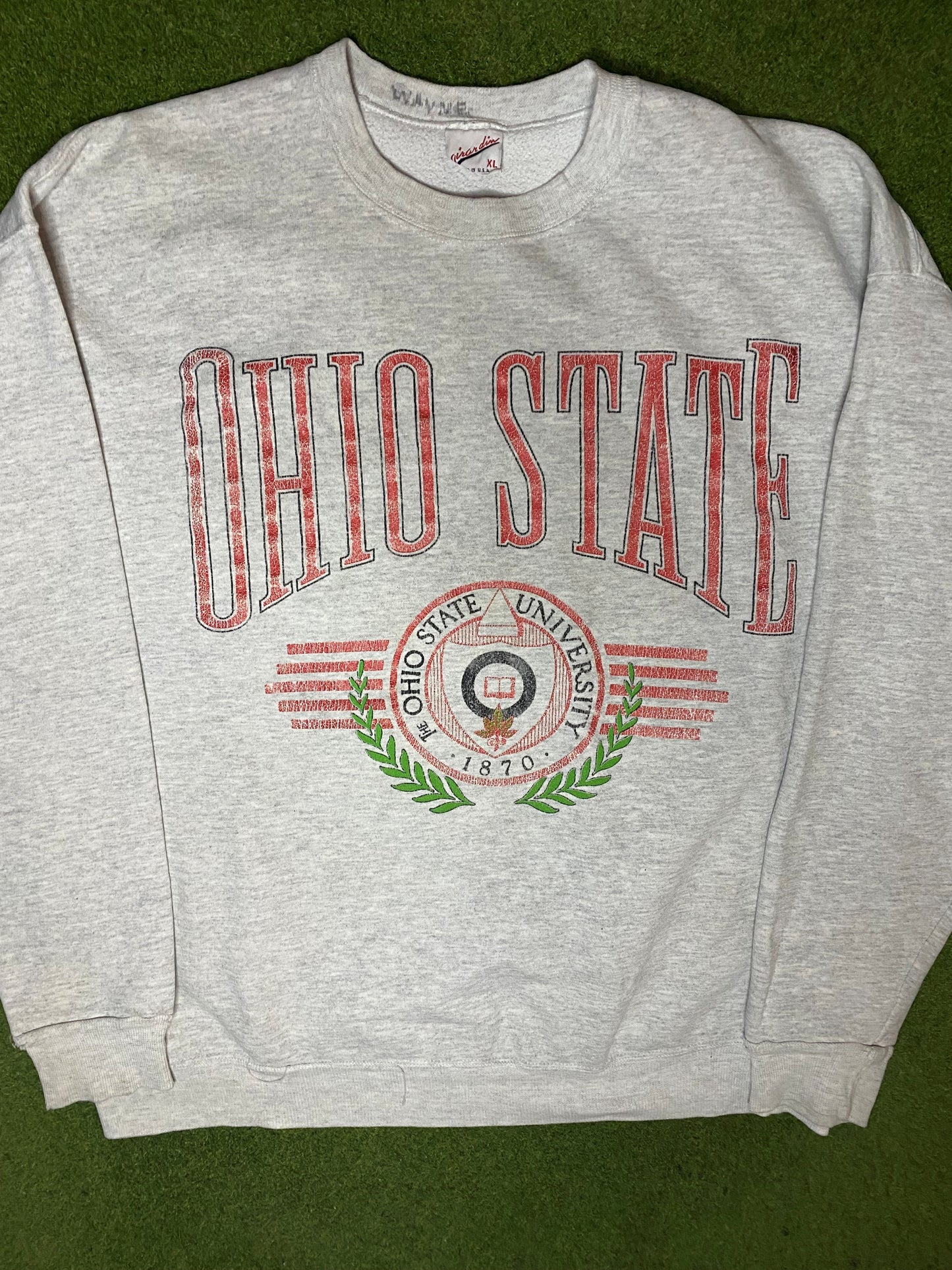 90s Ohio State Buckeyes - Vintage College Sweatshirt (XL) - Gametime Vintage