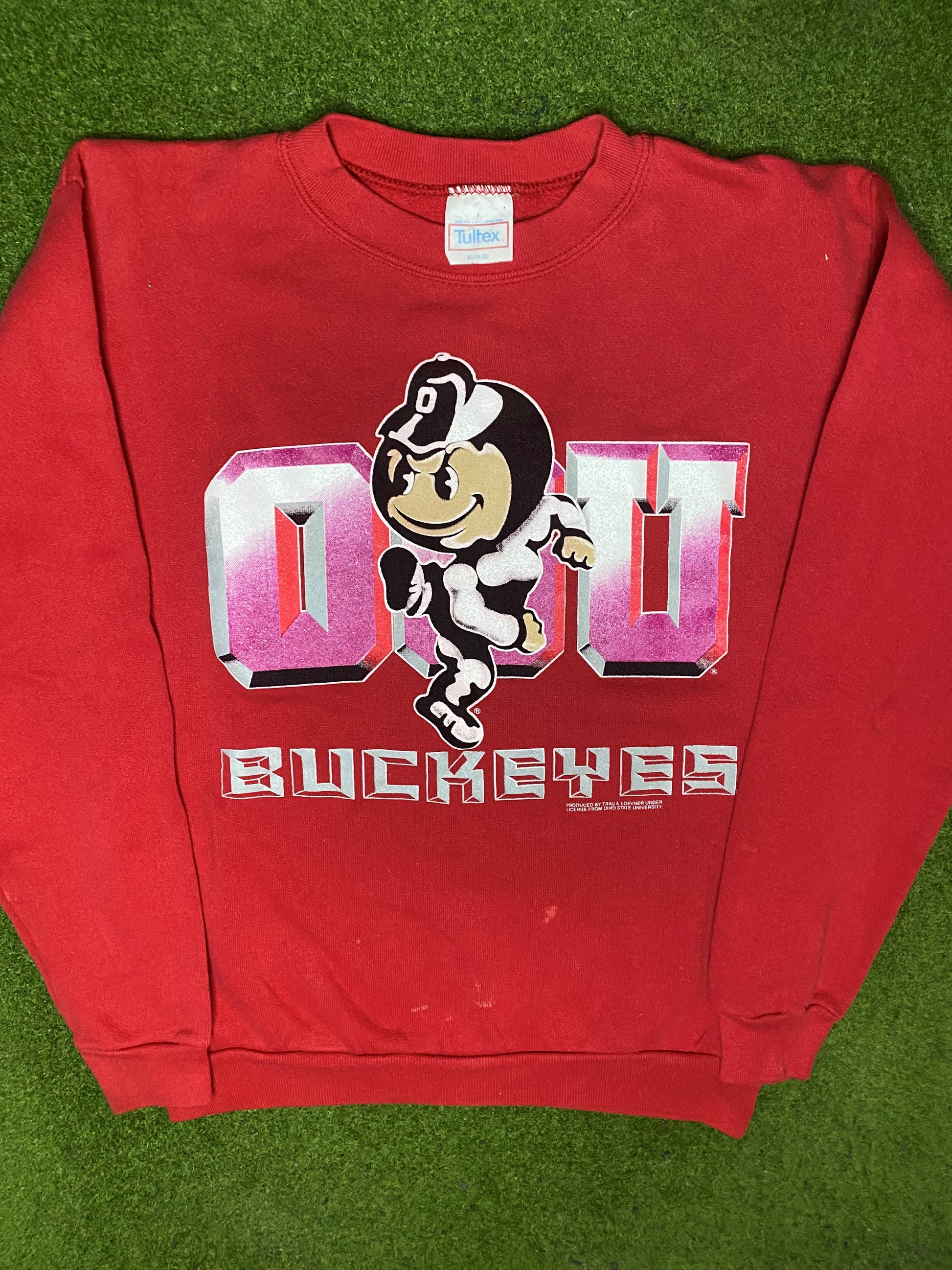 90s Ohio State Buckeyes - Vintage College Sweatshirt (Youth XL) - Gametime Vintage