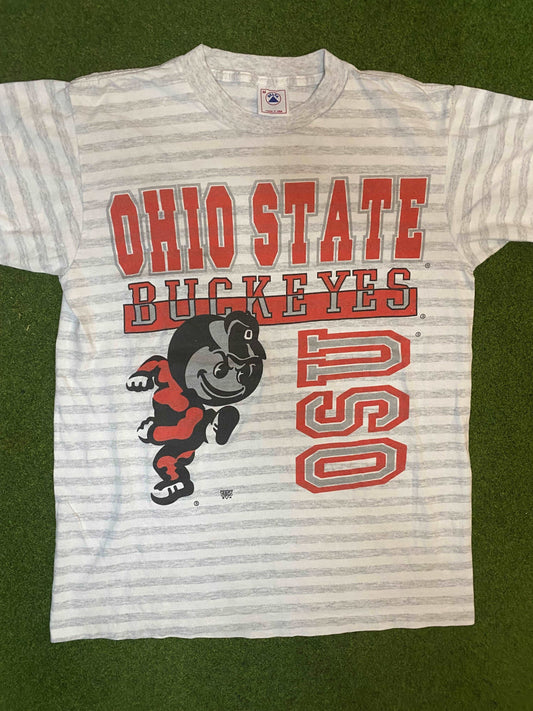 90s Ohio State Buckeyes - Vintage College T-Shirt (Medium) Gametime Vintage