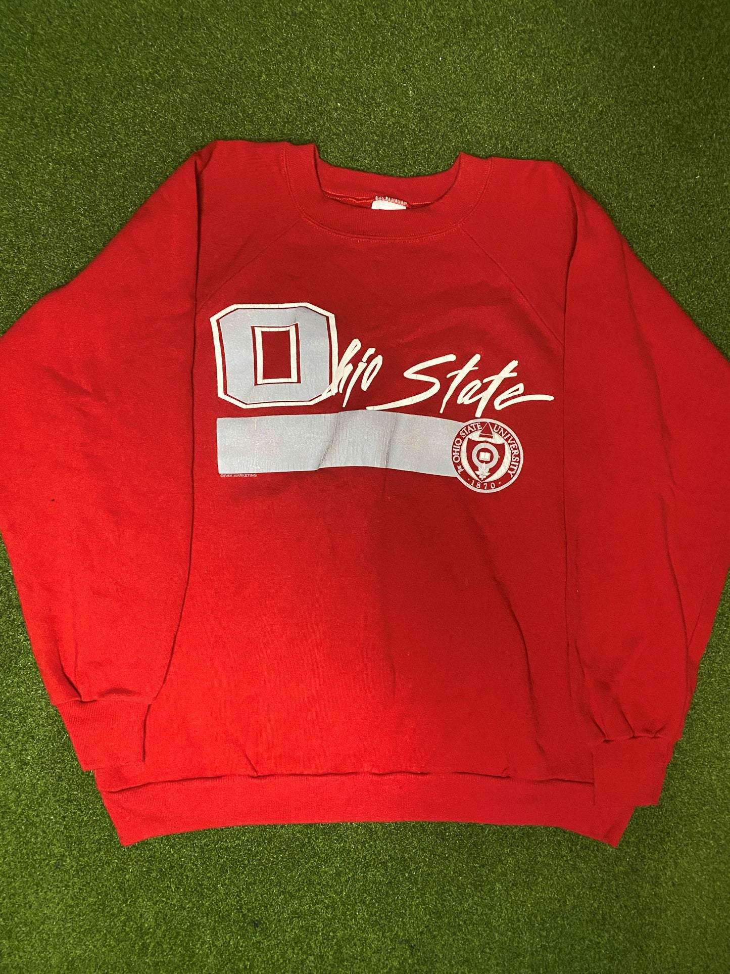 90s Ohio State Buckeyes - Vintage College Crewneck (XL)