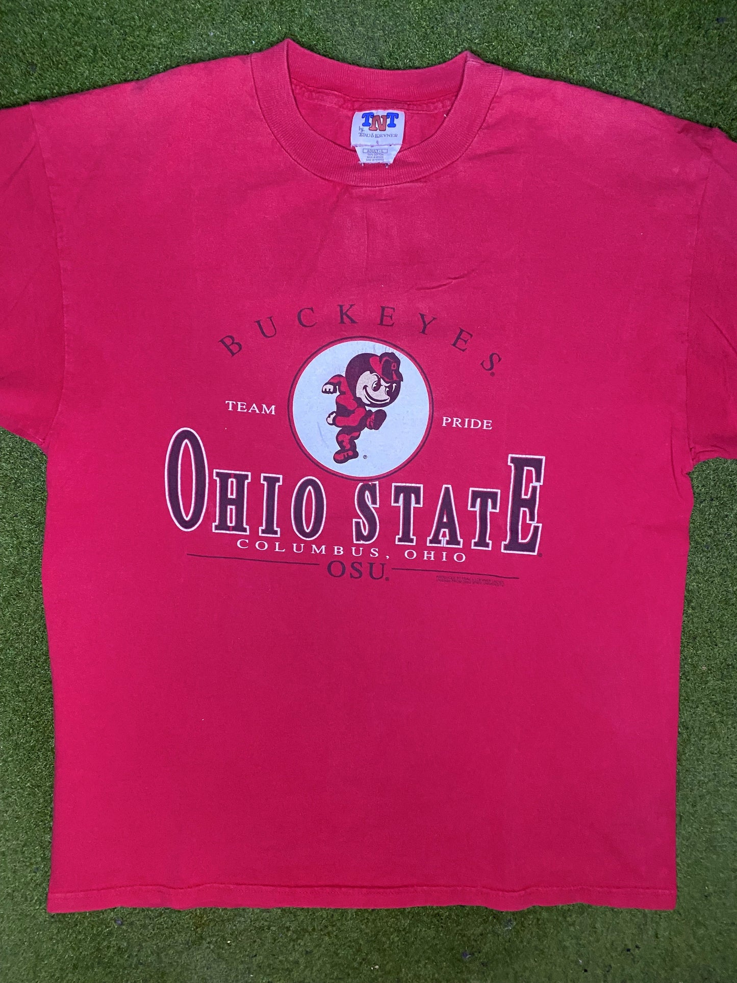 90s Ohio State Buckeyes - Vintage College T-Shirt (Large) Gametime Vintage