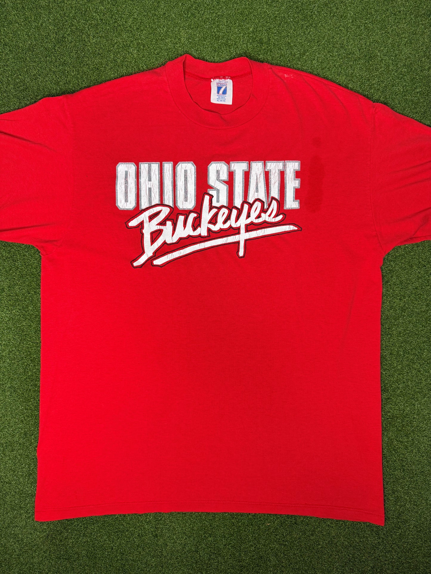 80s Ohio State Buckeyes - Vintage College T Shirt (XL)