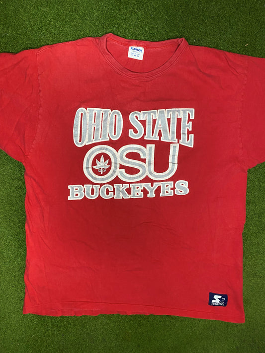 90s Ohio State Buckeyes - Vintage College T-Shirt (XL) Gametime Vintage