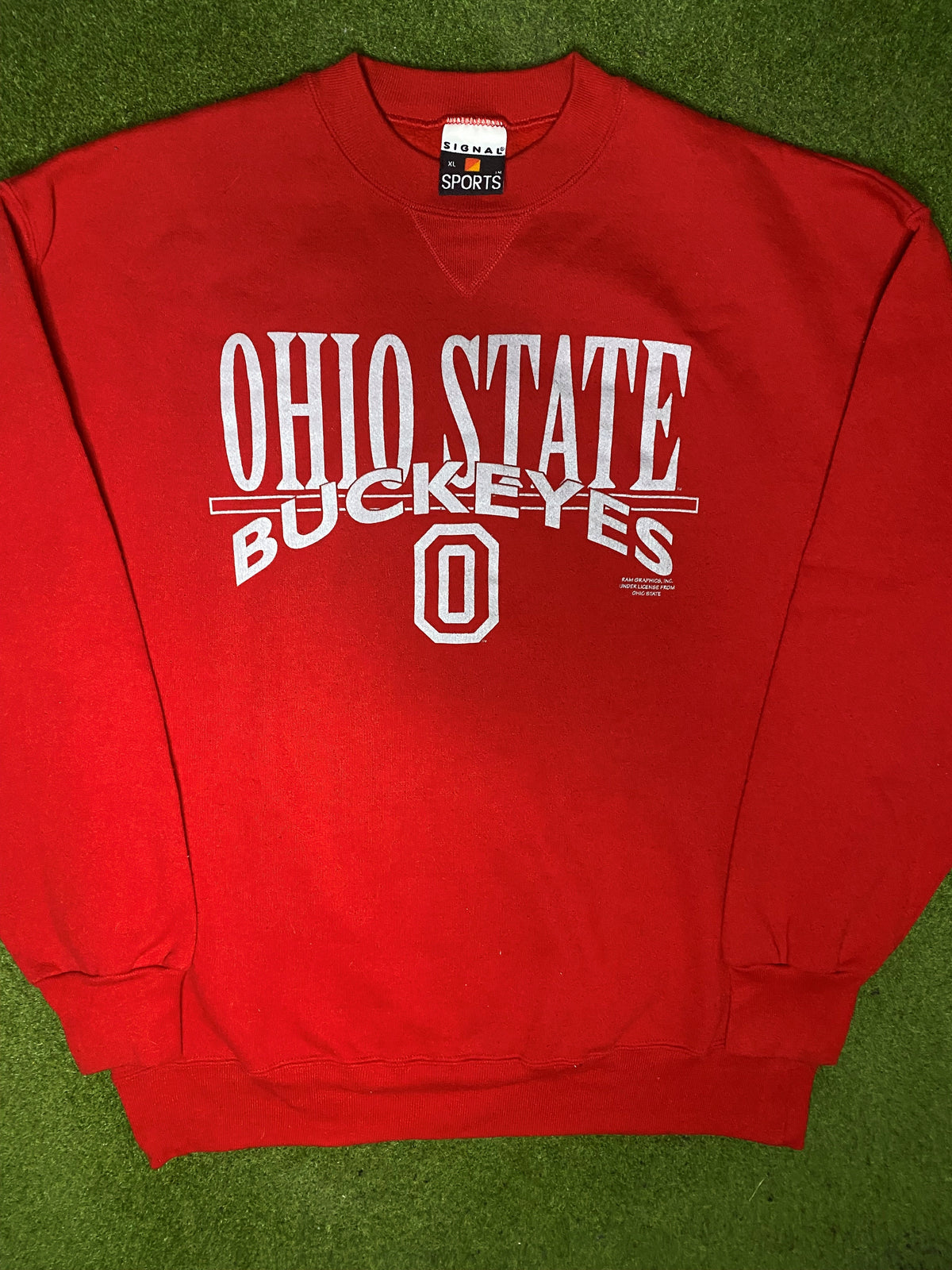 90s Ohio State Buckeyes - Vintage College Sweatshirt (XL) - Gametime Vintage