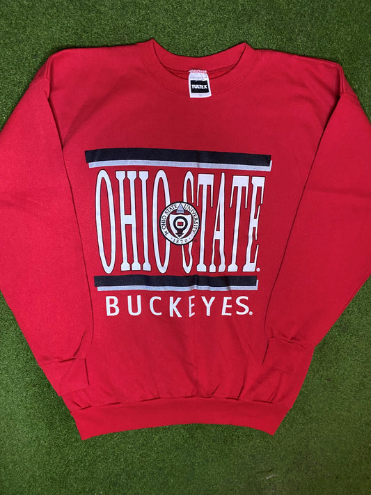 90s Ohio State Buckeyes - Vintage College Sweatshirt (2XL) Gametime Vintage