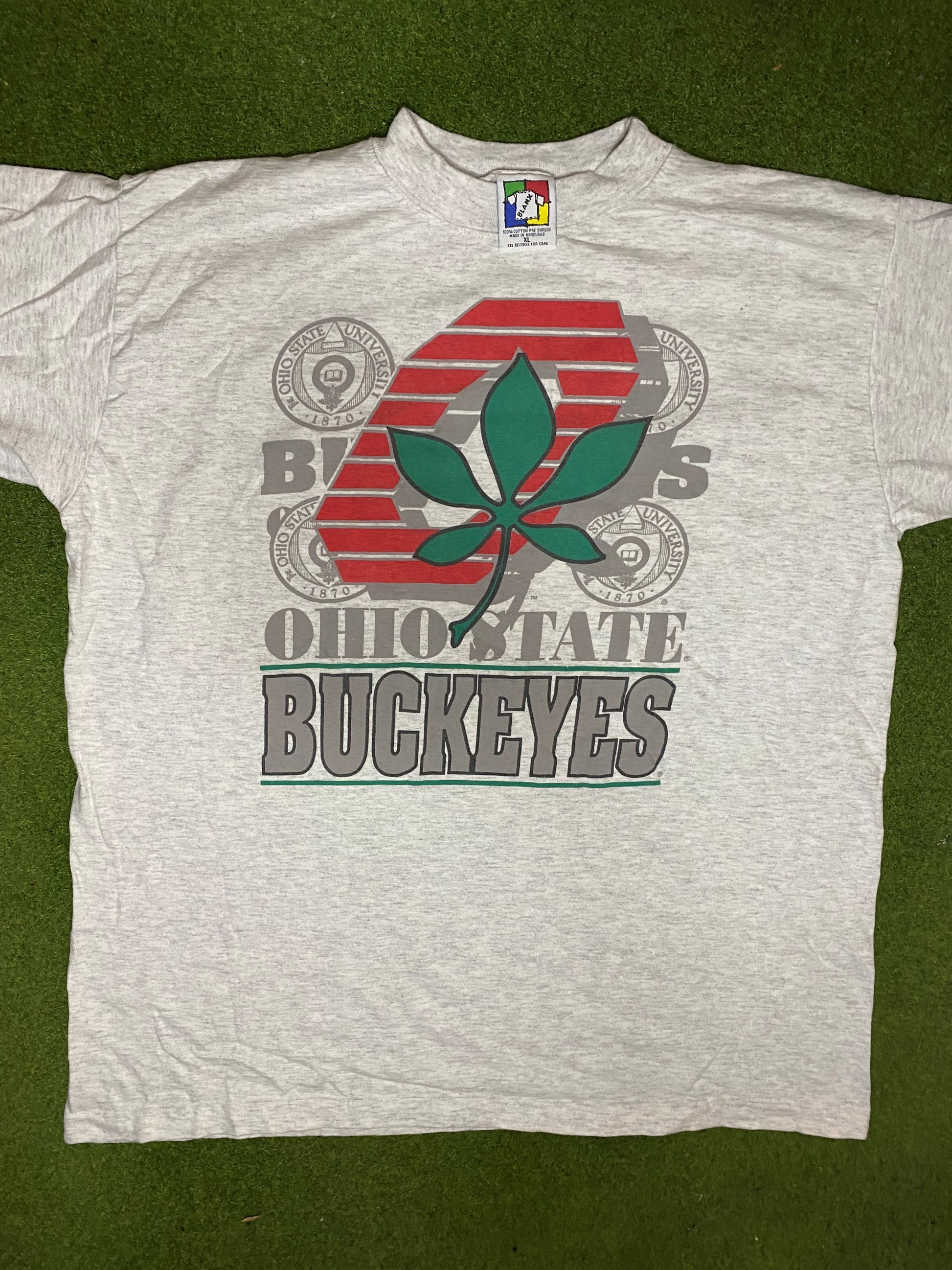 90s Ohio State Buckeyes - Vintage College T-Shirt (XL)