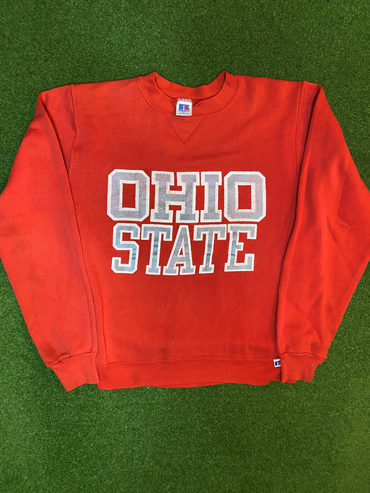 90s Ohio State Buckeyes - Vintage University Sweatshirt (Small) - Gametime Vintage