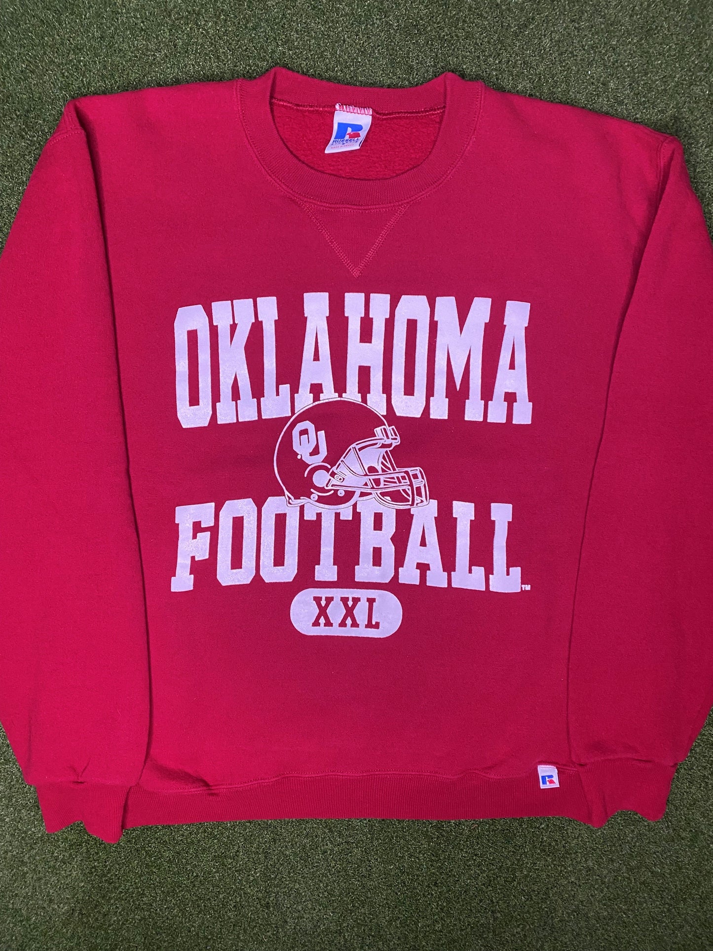 90s Oklahoma Sooners - Vintage College Football Sweatshirt (Medium)