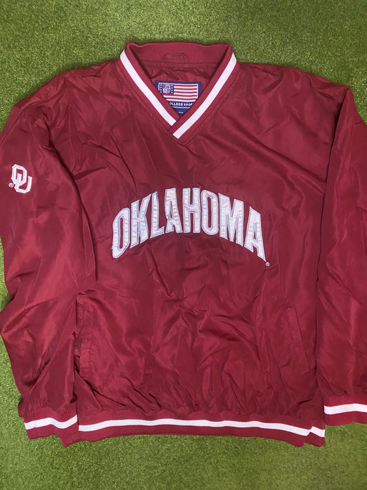 90s Oklahoma Sooners - Vintage College Pullover (XL) Gametime Vintage