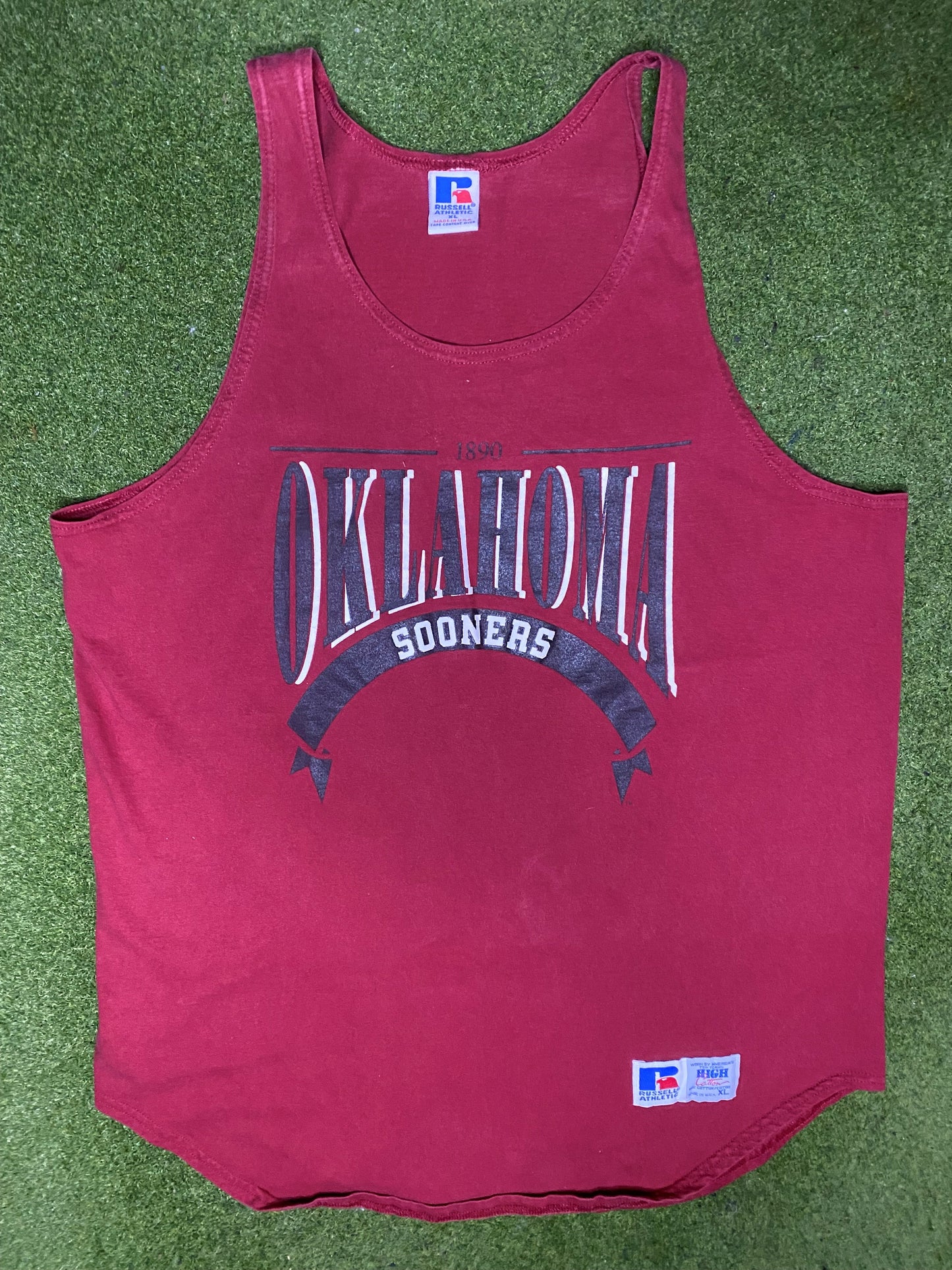 90s Oklahoma Sooners - Vintage College Tank (XL) - Gametime Vintage