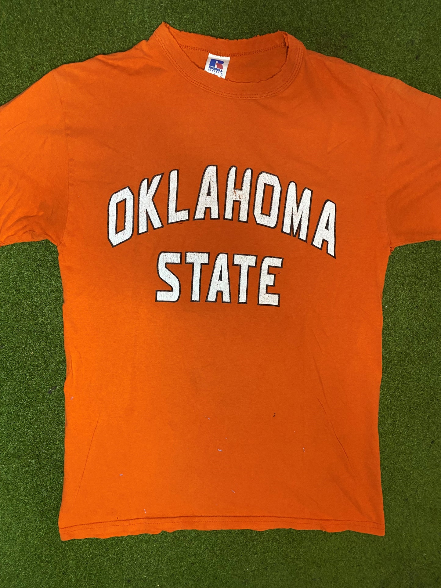 90s Oklahoma State Cowboys - Vintage College T-Shirt (Small)