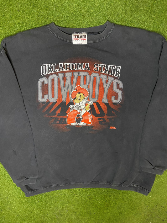 90s Oklahoma State Cowboys - Vintage College Sweatshirt (XL) 