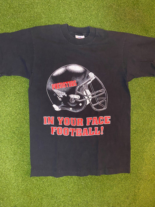 90s Orlando Predators - Double Sided - Vintage Arena Football T-Shirt (Medium) Gametime Vintage