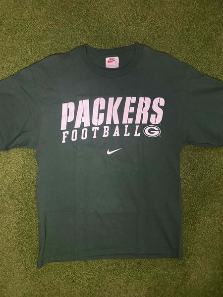 00s Green Bay Packers - Nike - Vintage NFL Tee Shirt (Medium)