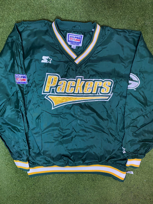 90s Green Bay Packers - Vintage NFL Pullover (Large) Gametime Vintage