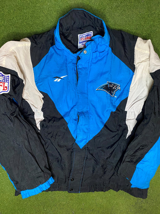 90s Carolina Panthers - Reebok - Vintage NFL Jacket (XL) Gametime Vintage