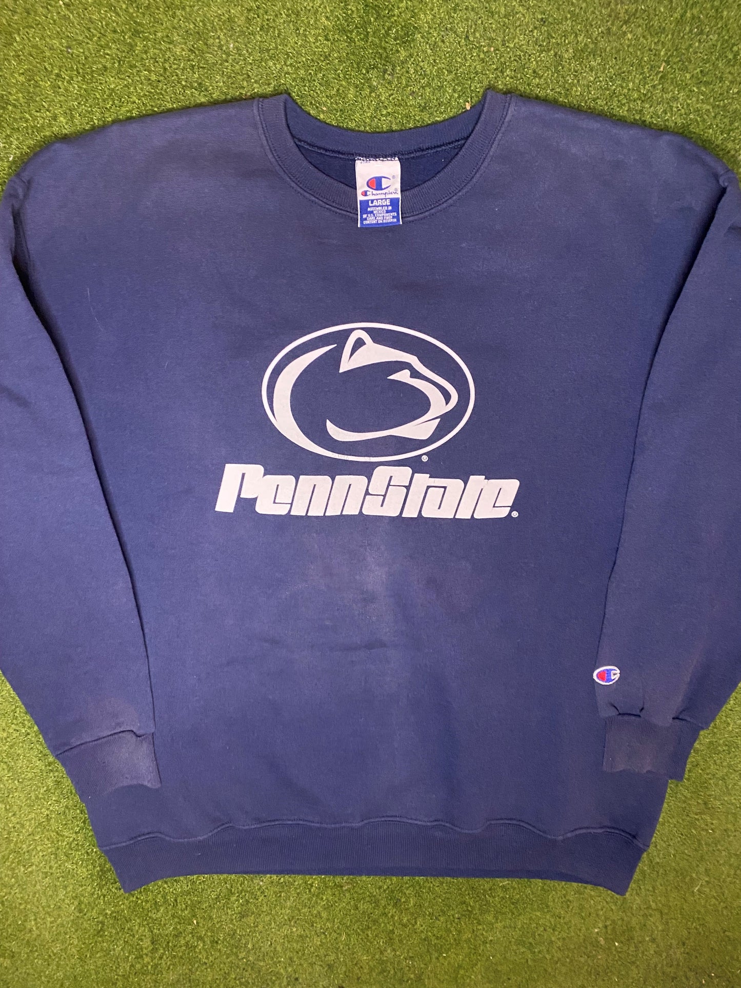 90s Penn State Nittany Lions - Vintage NFL Sweatshirt (Large) Gametime Vintage