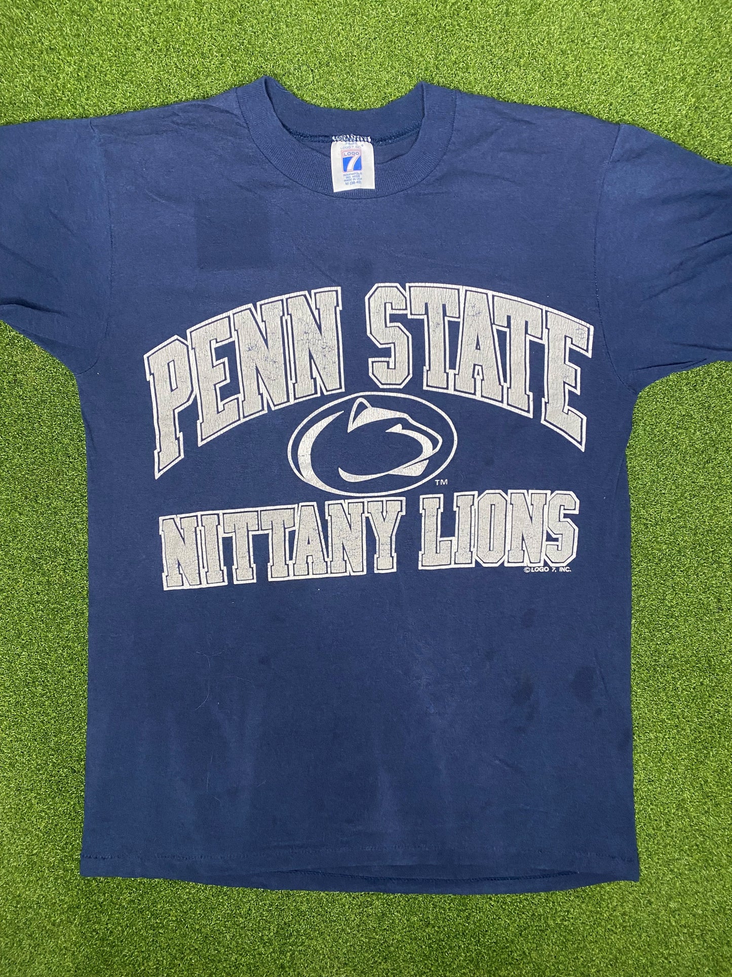90s Penn State Nittany Lions - Vintage College T Shirt (Medium)