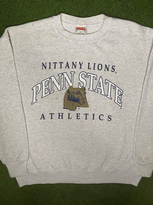 90s Penn State Nittany Lions - Vintage College Crewneck Sweatshirt (Large)