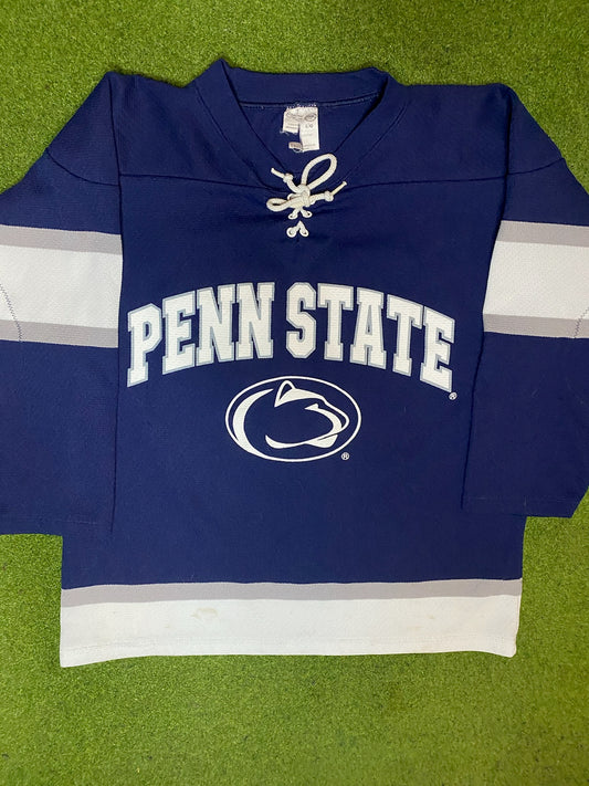 90s Penn State Nittany Lions - Vintage Hockey Jersey (Youth Large)