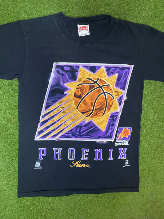 90s Phoenix Suns - Vintage NBA T-Shirt (Medium) 