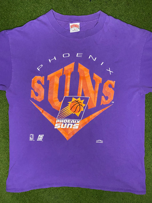 90s Phoenix Suns - Vintage NBA T Shirt (XL) - Gametime Vintage