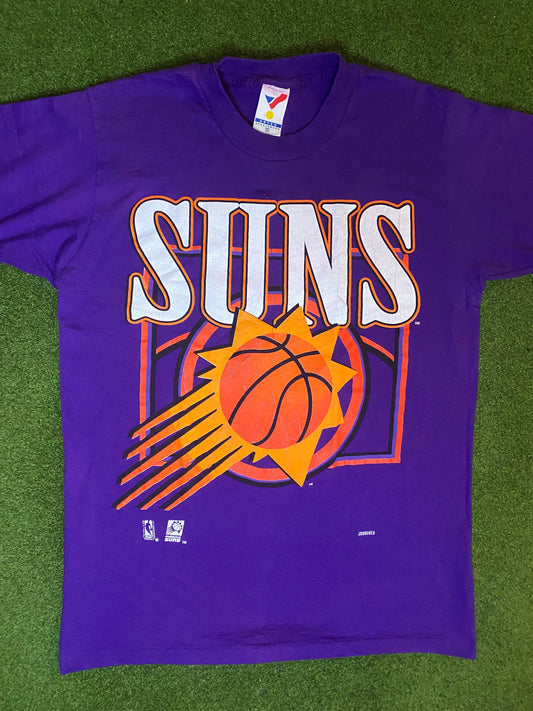90s Phoenix Suns - Vintage NBA T-Shirt (Medium)