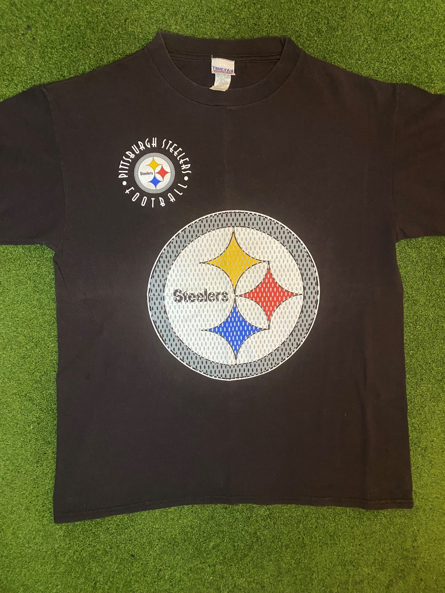 90s Pittsburgh Steelers - Vintage NFL T-Shirt (Medium)