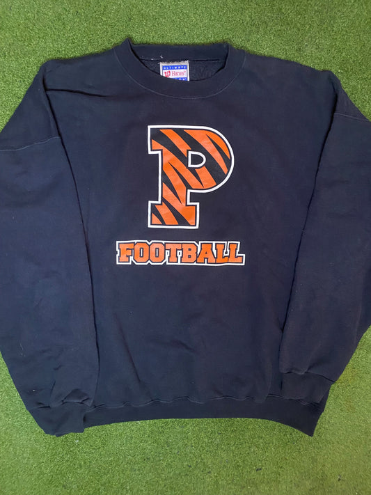 90s Princeton Tigers - Vintage College Football Sweatshirt (XL) 