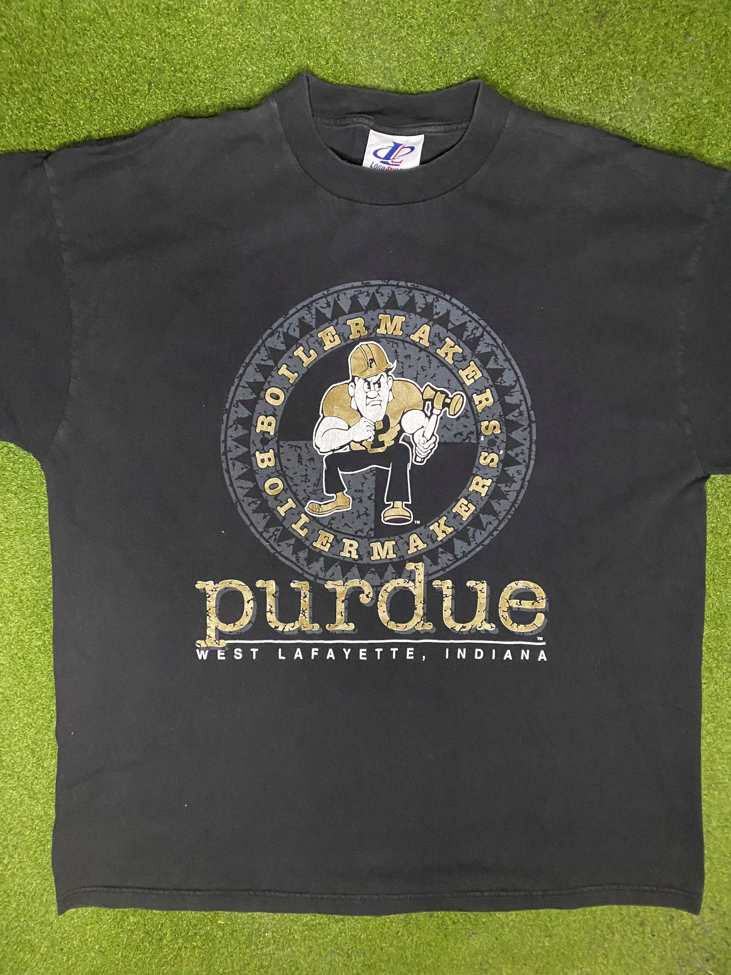 90s Purdue Boilermakers - Vintage College T-Shirt (XL) Gametime Vintage