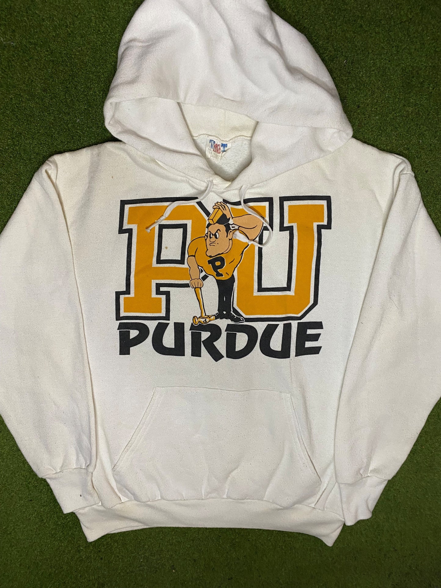 90s Purdue Boilermakers - Vintage College Hoodie (Large) 