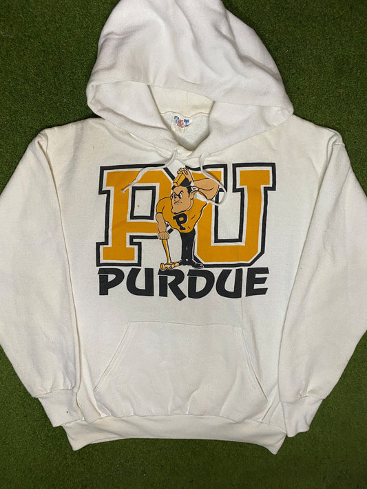 90s Purdue Boilermakers - Vintage College Hoodie (Large) 