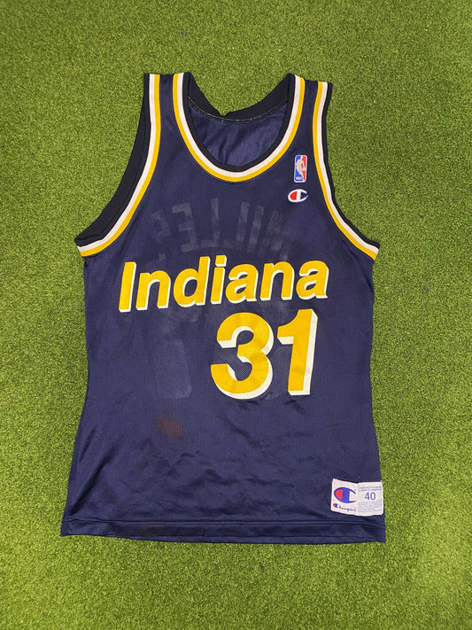 90s Indiana Pacers - Reggie Miller #31 - Vintage NBA Jersey (40)