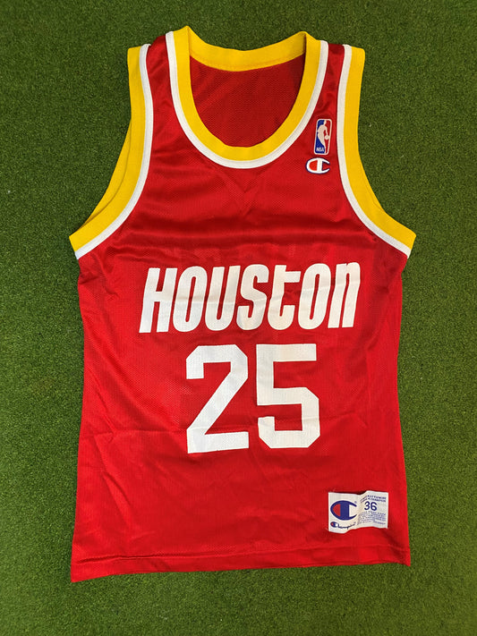 90s Houston Rockets - Robert Horry #25 - Champion - Vintage NBA Jersey (36) Gametime Vintage