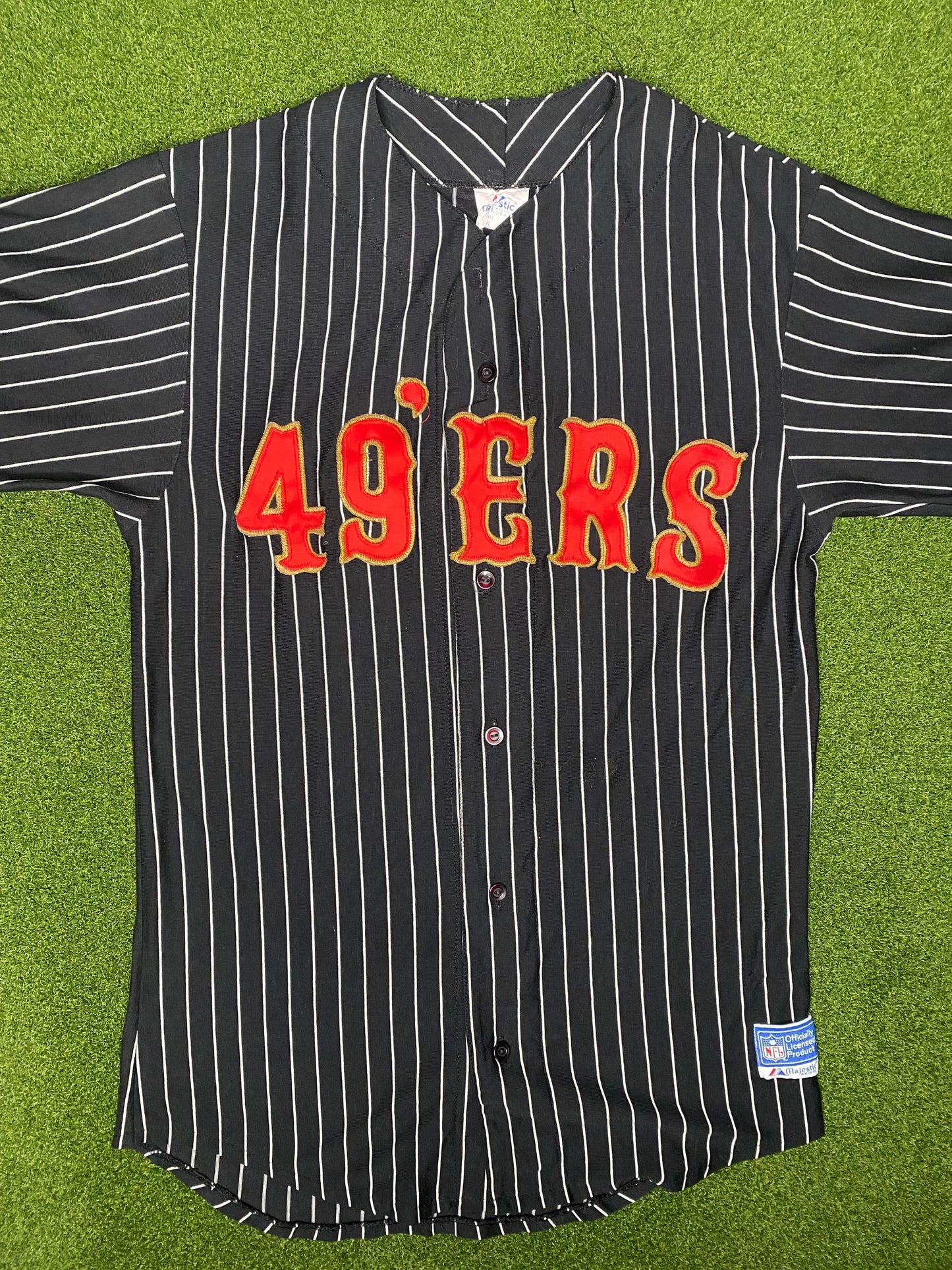 90s San Francisco 49ers - Vintage NFL Baseball Jersey (Small)