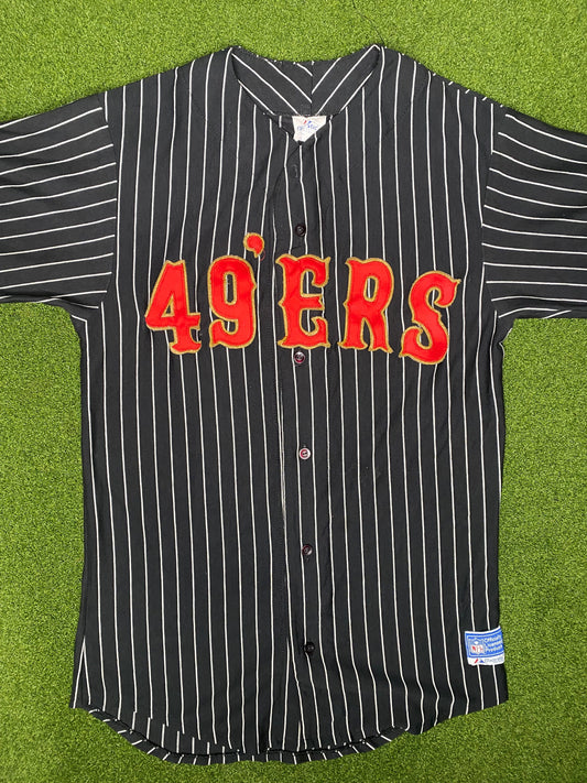90s San Francisco 49ers - Vintage NFL Baseball Jersey (Small)