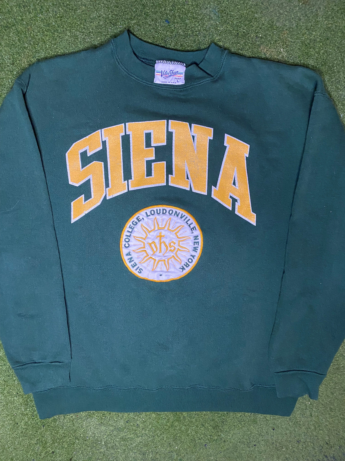 90s Siena Saints - Vintage University Sweatshirt (Large) - Gametime Vintage