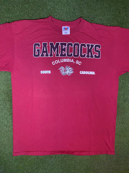 90s South Carolina Gamecocks - Vintage College T-Shirt (XL)