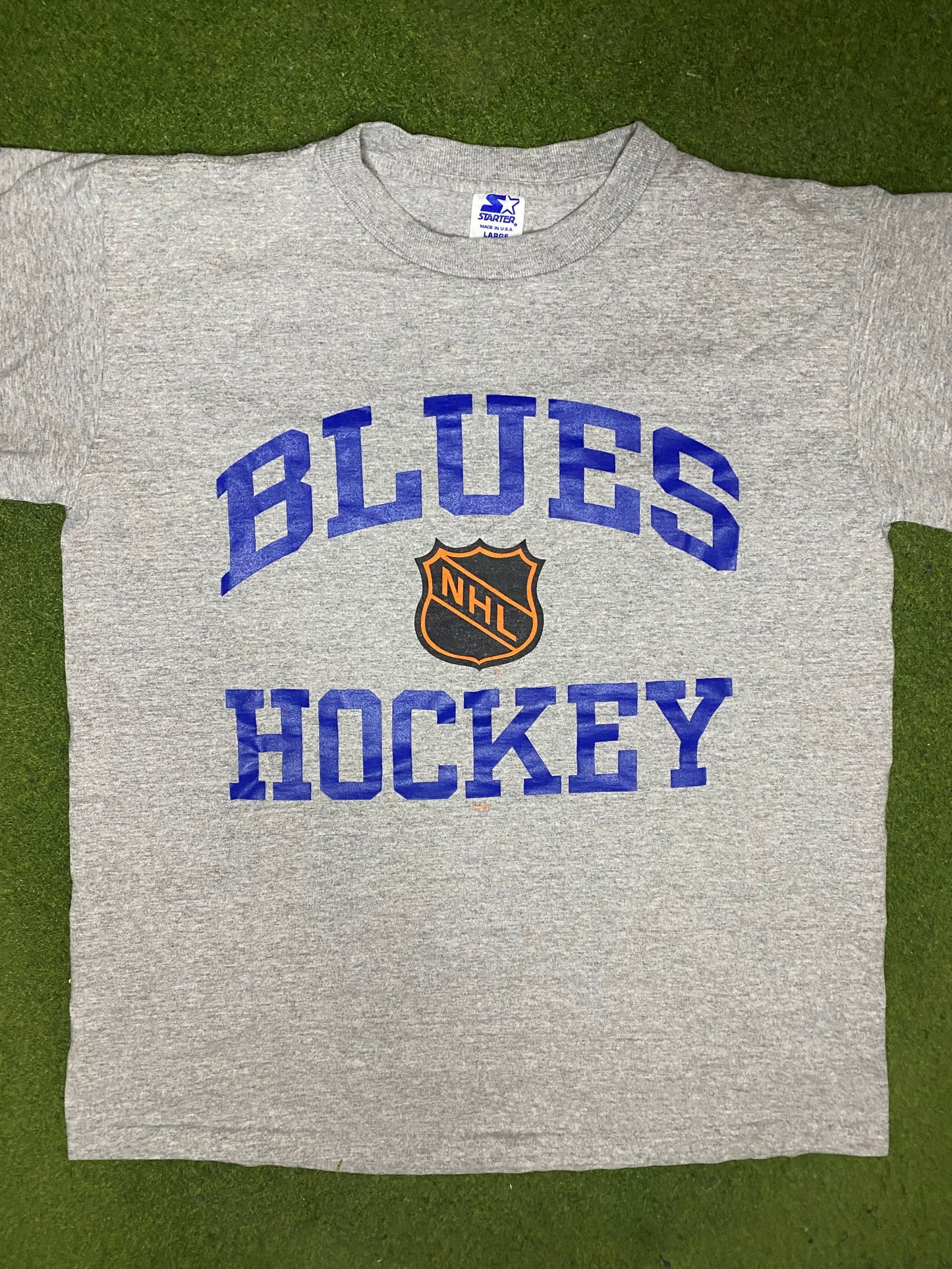 90s St. Louis Blues - Vintage NHL T-Shirt (Large) Gametime Vintage