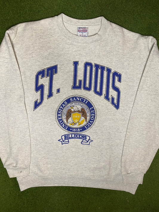 90s St. Louis Billikens - Vintage University Sweatshirt (Large) Gametime Vintage