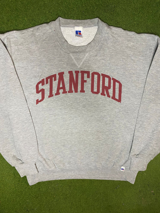 90s Stanford Cardinals - Vintage College Sweatshirt (Large) 