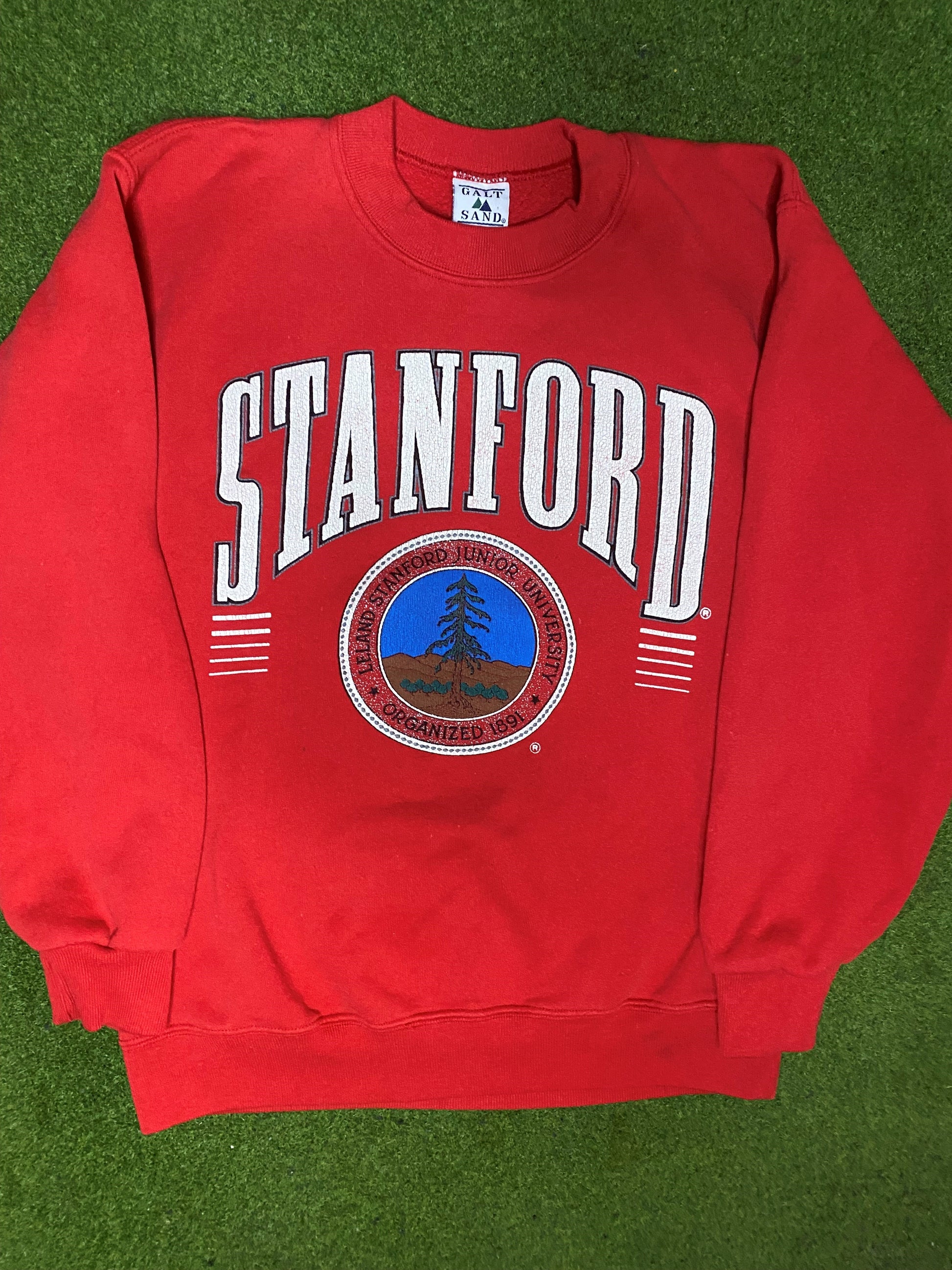 90s Stanford Cardinals - Vintage College Sweatshirt (Large) 