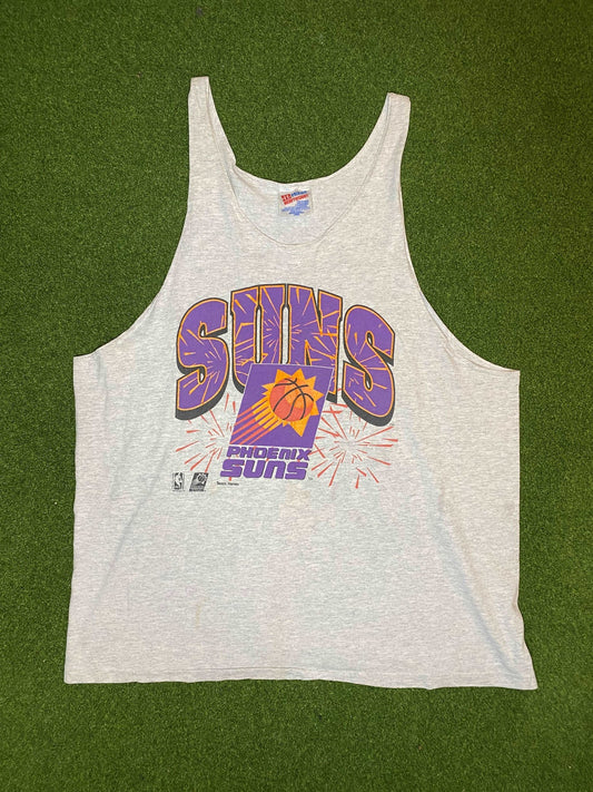 90s Phoenix Suns - Vintage NBA Tank Top (Large) Gametime Vintage