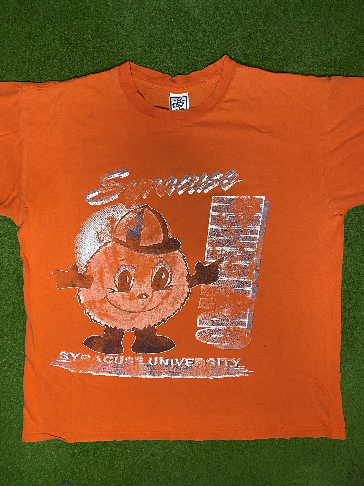 90s Syracuse Orangemen - Vintage College T Shirt (XL)